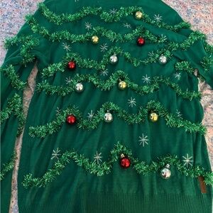 Tipsy Elves Green Christmas Tree Sweater